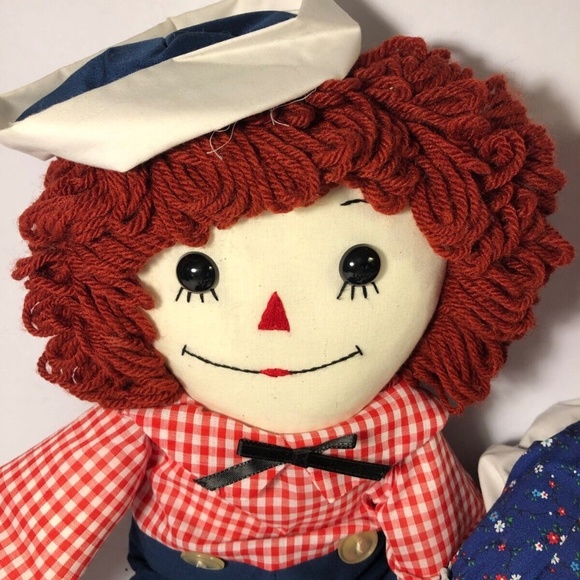 Raggedy Ann & Andy Dolls 24" dressed in Beautiful Clothes - Picture 3 of 3